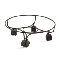 Panacea 16" (40cm) Heavy Duty Black Plant Pot Caddy