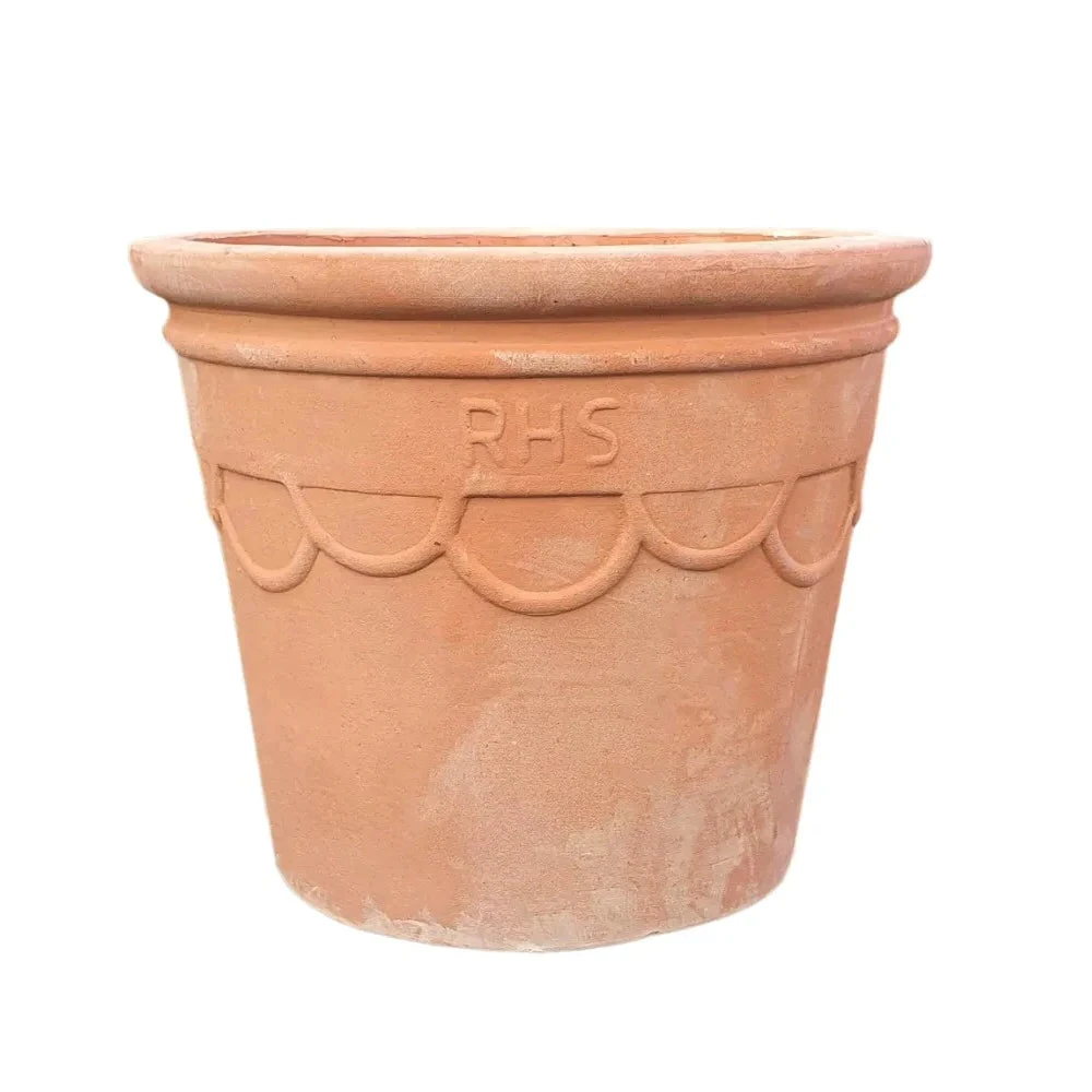 Woodlodge 49cm Terracotta RHS 1 Tapered Arches Pot 1 Woodlodge 49cm Terracotta RHS 1 Tapered Arches Pot