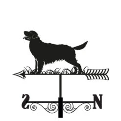 Primus Metal Golden Retriever Silhouette Weathervane