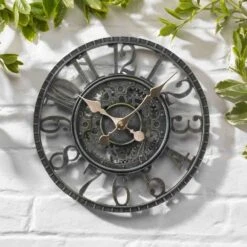 Outside In 12" Verdigris Newby Wall Clock -Garden Care Store 5050642006415 3