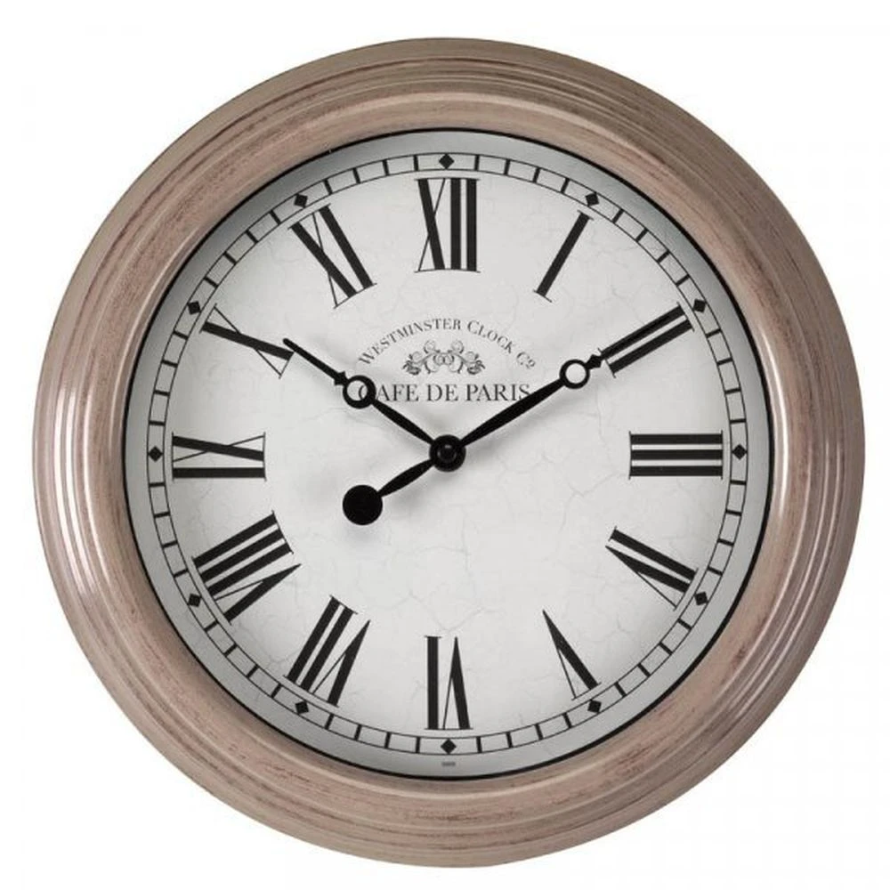Outside In 12" Grey Biarritz Clock 1 Outside In 12" Grey Biarritz Clock