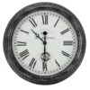 Outside In 12" Black Biarritz Clock