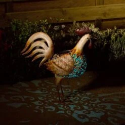 Smart Solar 45cm Metal Cockerel Silhouette -Garden Care Store 5050642064132 3