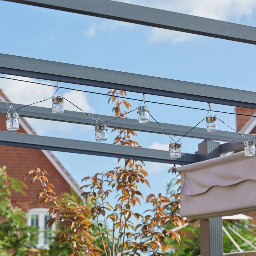 Smart Solar 10 Firefly LED Opal Jar String Lights 4 Smart Solar 10 Firefly LED Opal Jar String Lights - Image 4