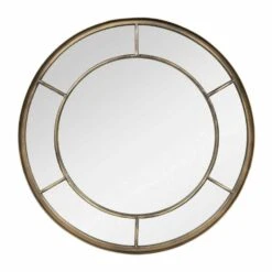 La Hacienda 60cm Valencia Round Steel Indoor/Outdoor Mirror