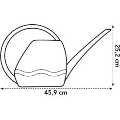 Elho 3.5 Litre Anthracite Aquarius Watering Can 5 Elho 3.5 Litre Anthracite Aquarius Watering Can -Garden Care Store 8711904303723 3