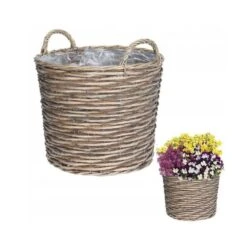 Koopman 39cm Wicker Basket Planter -Garden Care Store 8719202993394 3